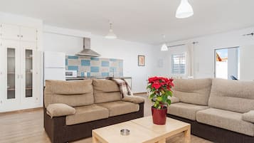 Televisie en een open haard