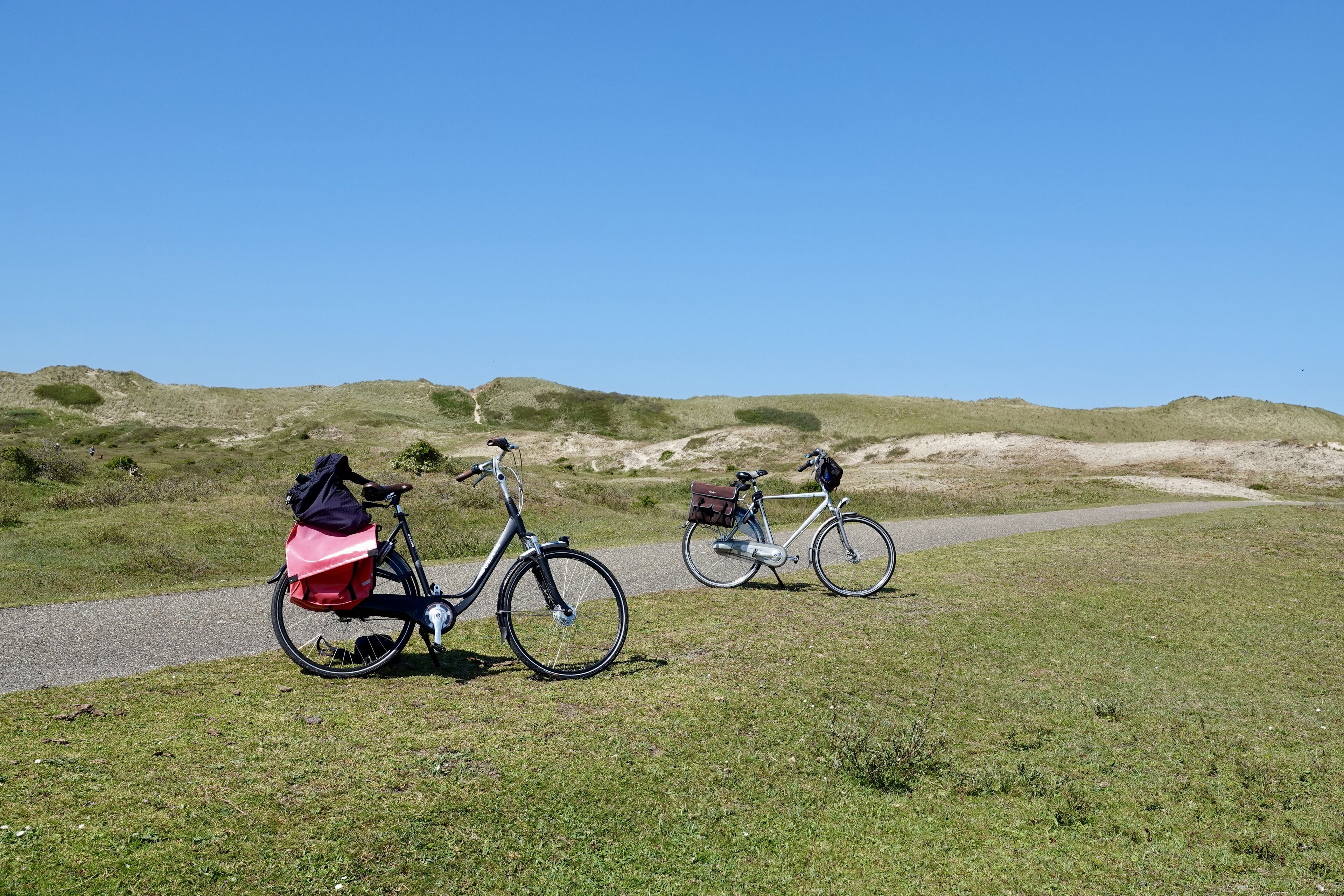 Fahrradwege durch die Dünen