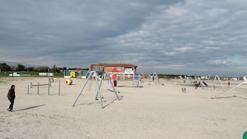 Vlak bij het strand