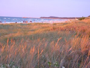 Vlak bij het strand
