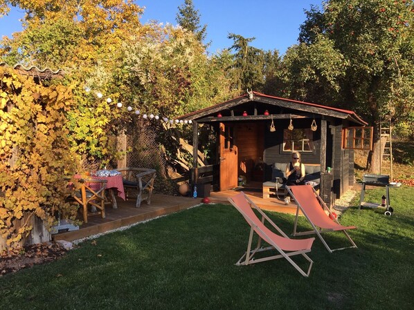 Outdoor dining - Apartment in Herrmannshof (Uftrungen)