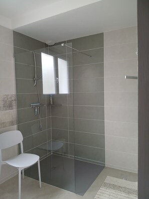 Shower, hair dryer