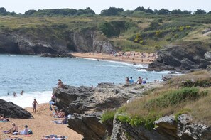 Beach nearby - Gîte Les Gâts, confortable charming apartment Pornic centre, terrace and garage (Pornic)
