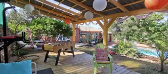 6 habitaciones 13 personas piscina climatizada y jacuzzi