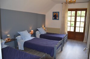 3 camere, ferro/asse da stiro, lenzuola