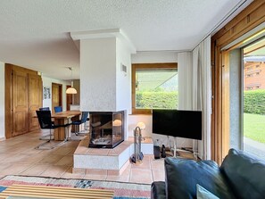Fernseher, Kamin
