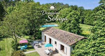 Ferienhaus Natur:Private Schwimmbad-Klimaanlage-Spielplatz-Pferde-5 Hektar-Haras