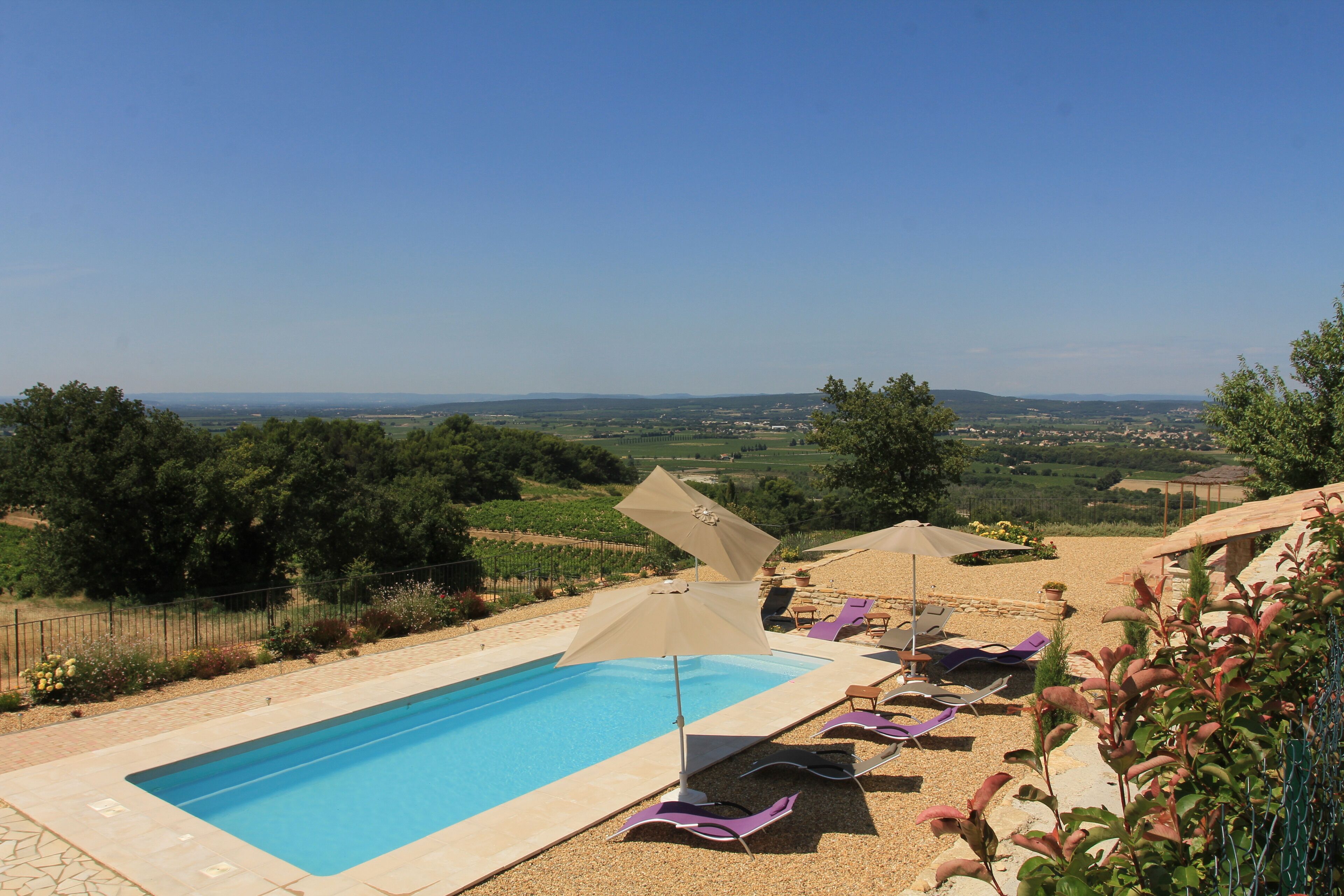 Piscine extérieure, piscine chauffée