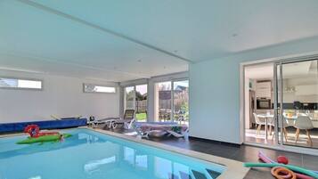 Indoor pool, a heated pool