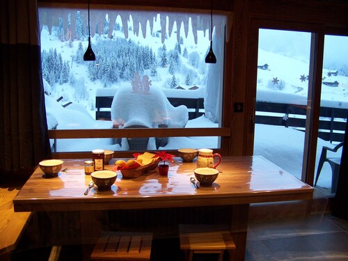 APPART. TERRASSE PIED DES PISTES
DEPART ET RETOUR EN SKI SI NEIGE SUFFISANTE