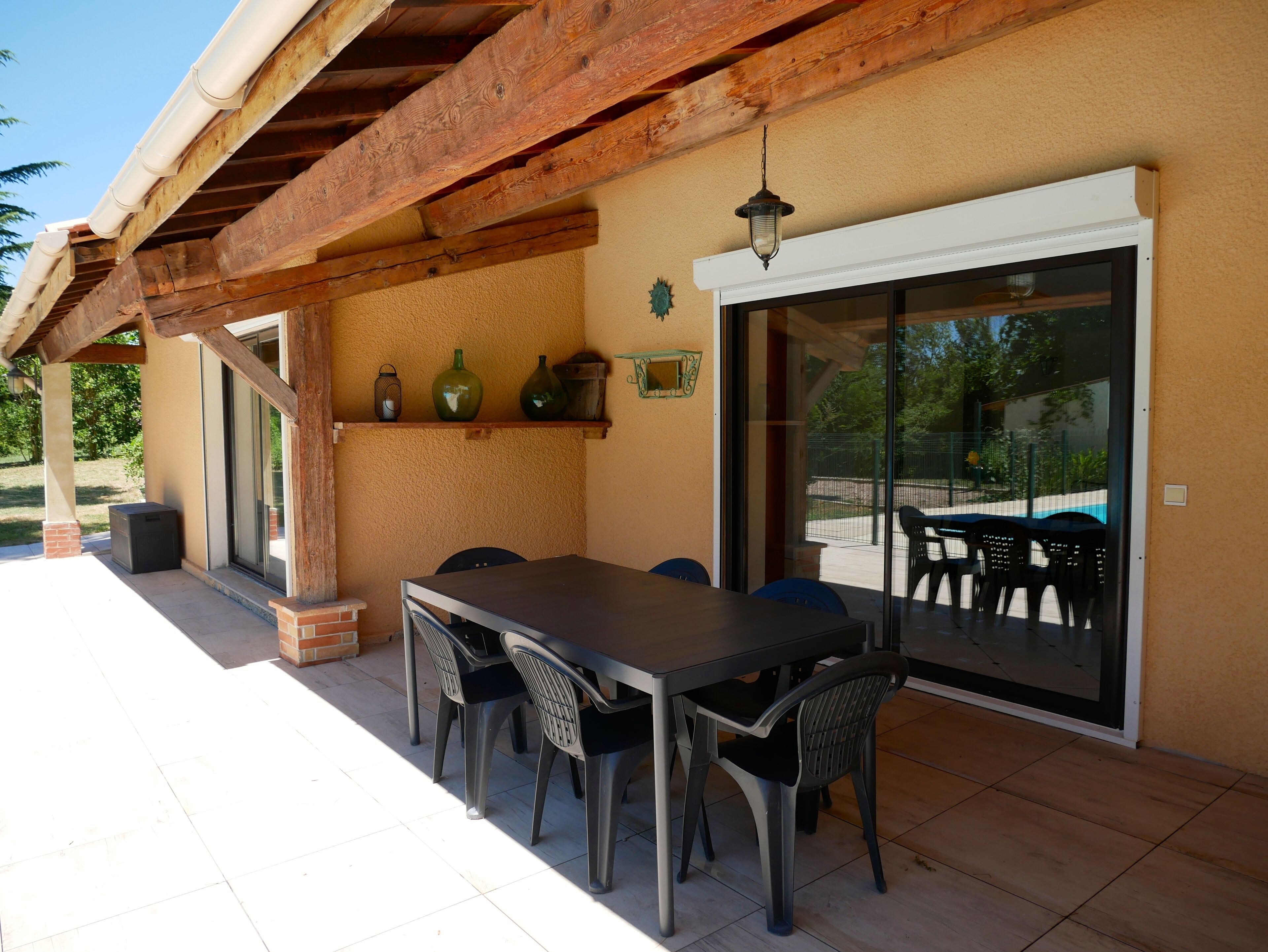 La terrasse ombragée