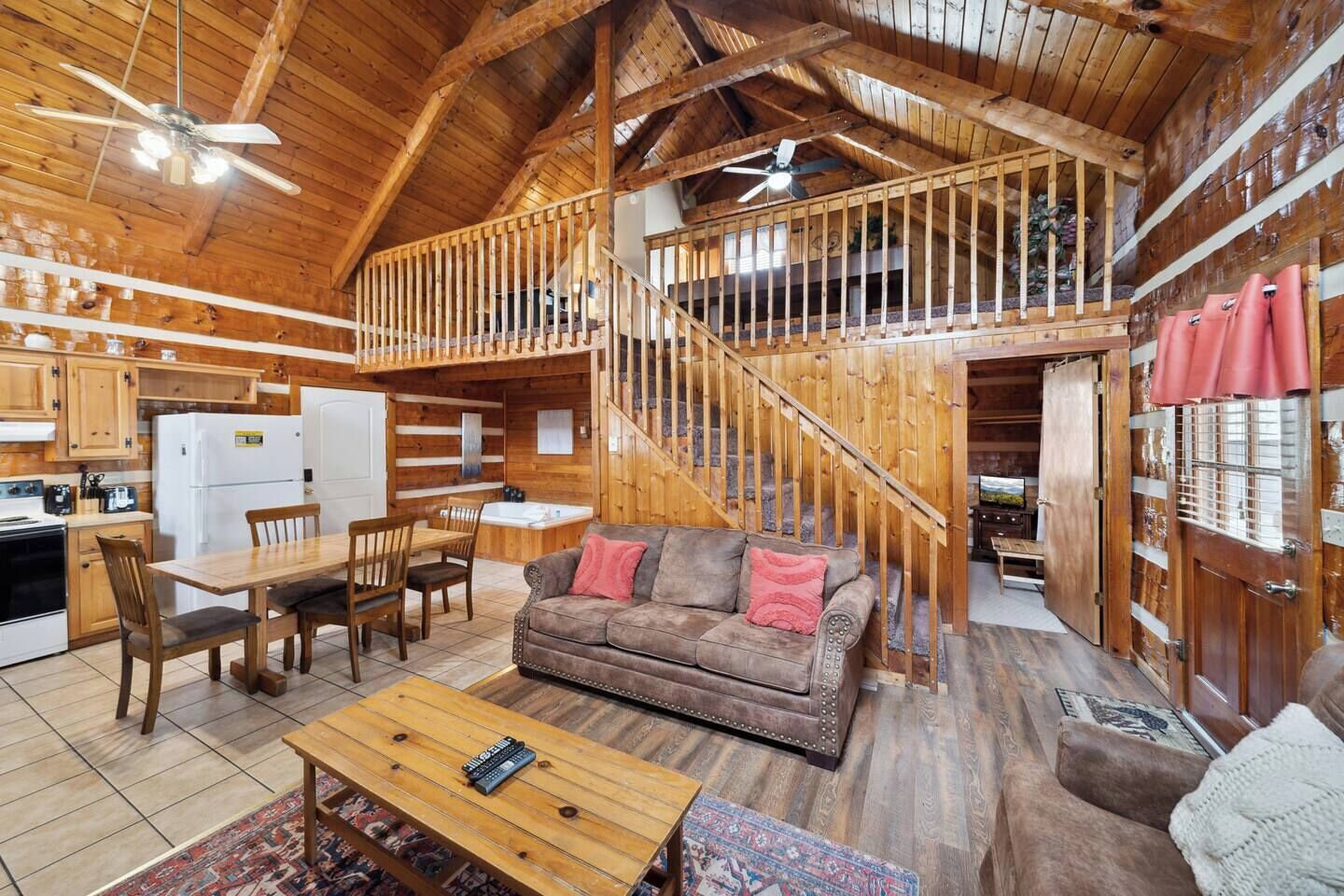 Smart TV, fireplace, video games