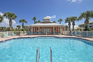 A heated pool