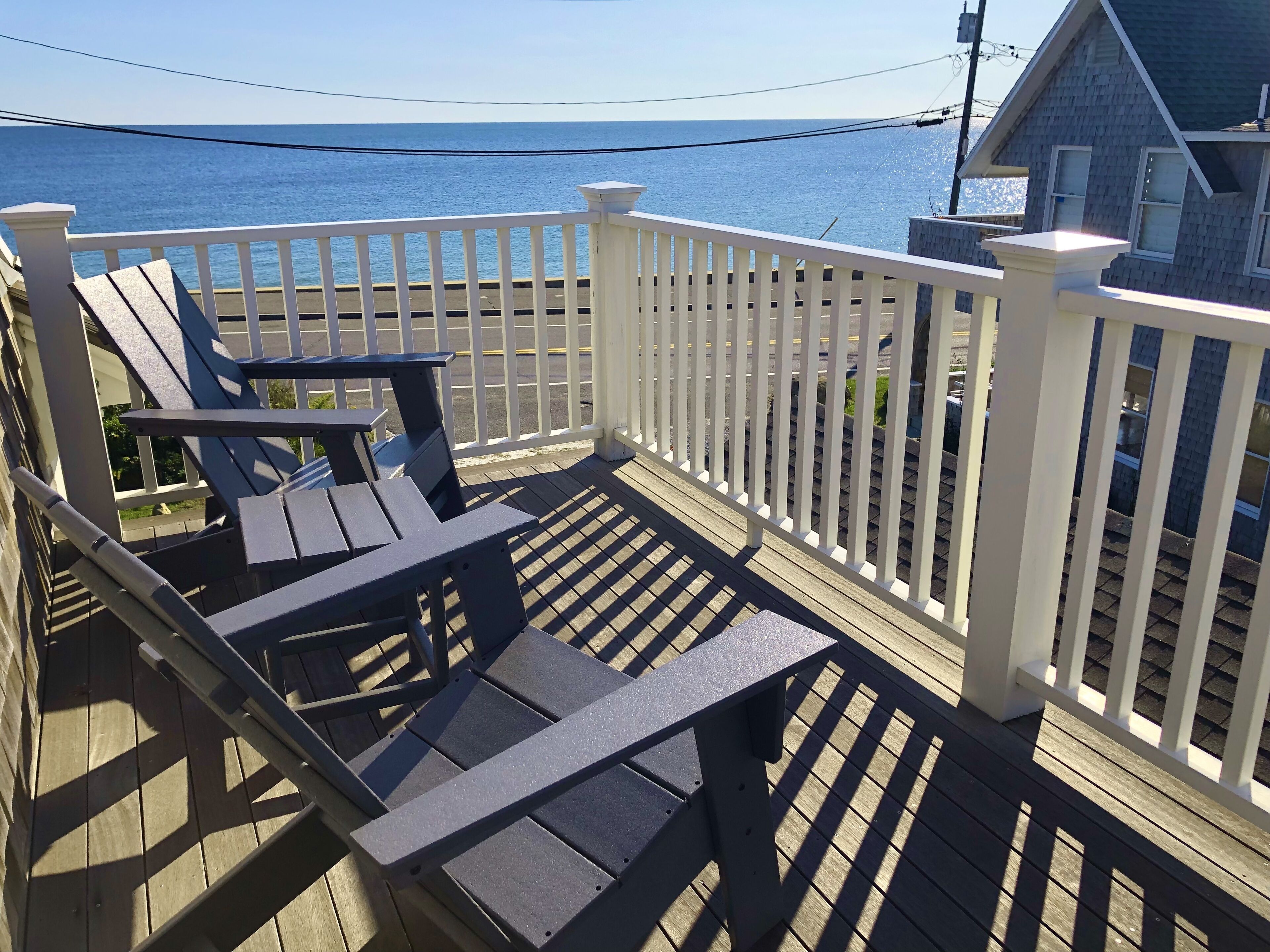 Private deck off Primary BR: faces ocean and Farm Pond