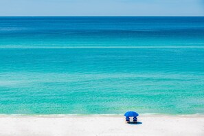 Beach nearby, sun-loungers