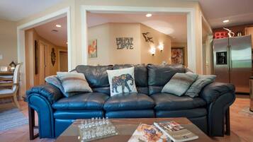 Televisión, chimenea, Netflix y reproductor de DVD