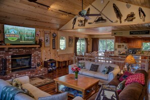 Smart-TV, Kamin, Videospiele, DVD-Player