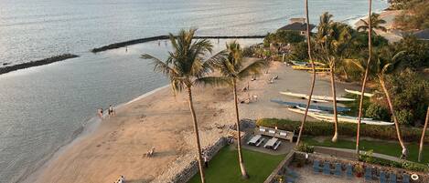 Am Strand, Liegestühle, Strandtücher