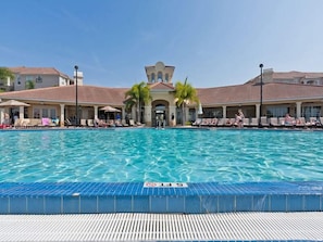 A heated pool