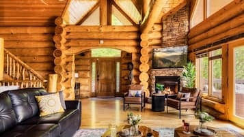 Smart TV, fireplace, video games