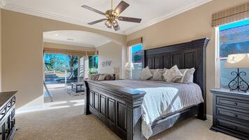 4 bedrooms, iron/ironing board, WiFi, bed sheets