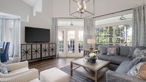 Smart TV, DVD player, stereo