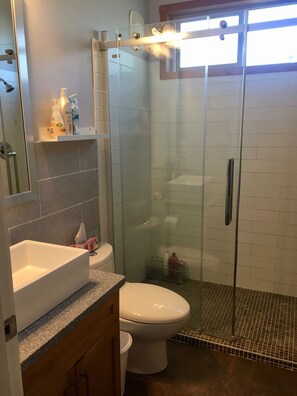 Shower, hair dryer, towels, shampoo - Fun Suite between two waters (Sechelt)