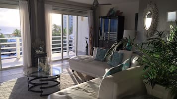 TV, DVD player, video library