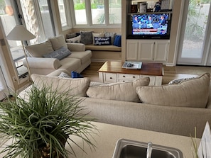 Smart TV, video games, DVD player, books