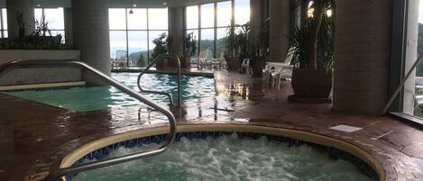 Indoor pool, a heated pool