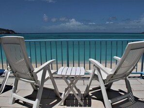 Property grounds - Beachfront Villa LAVINIA #9 on Great Bay  (Philipsburg)