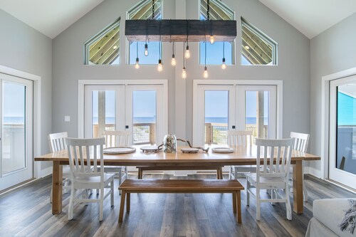 Spacious Beachfront Fort Morgan Home Sleeps 16 with Private Pool & Private Beach