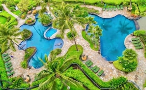 Piscine extérieure, piscine chauffée
