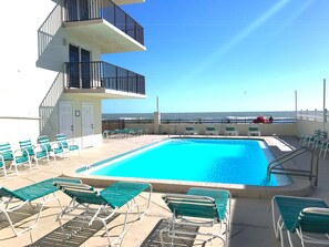 A heated pool