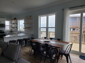 Interior - BEACH FRONT GULF SIDE, huge decks and Ocean Views! Newly remodeled, like new! (Dauphin Island)