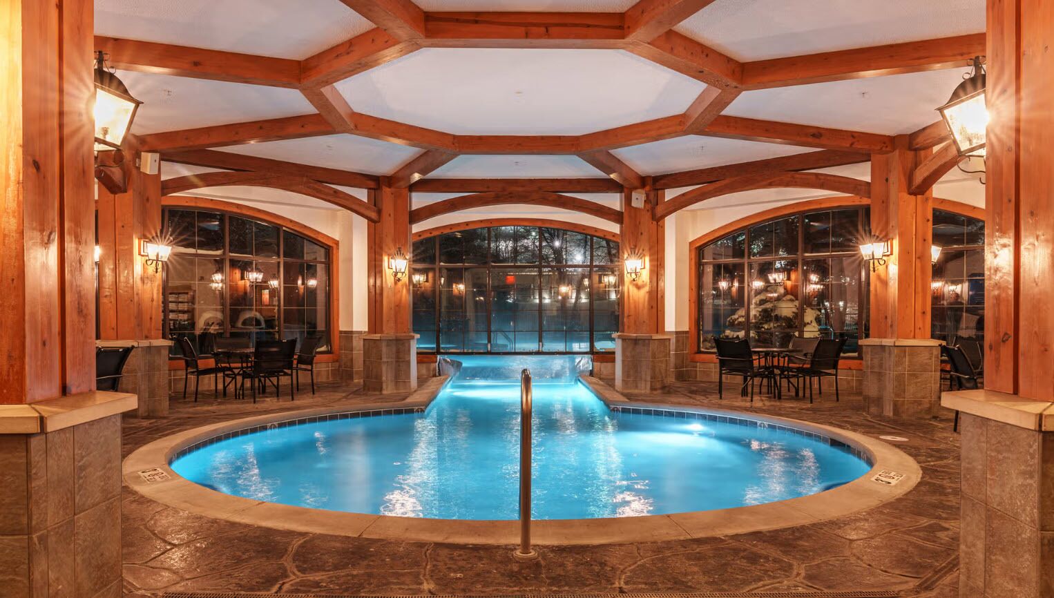 Indoor pool, outdoor pool