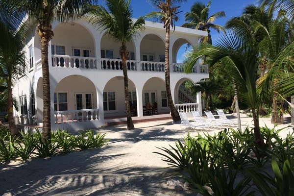 Beach front accommodations - complete with boat and captain
!