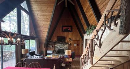 Cabine au bord du lac avec quai privé - Kayaks - WiFi - Télévision directe