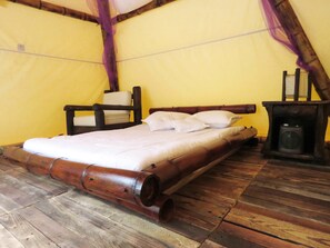 双人房, 1 张双人床, 无烟房 (Glamping) | 床单