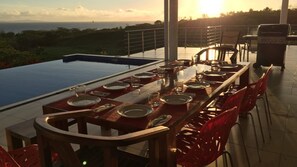 House, Multiple Beds, Ocean View (Fiji Luxury Pool Villa) | Outdoor dining