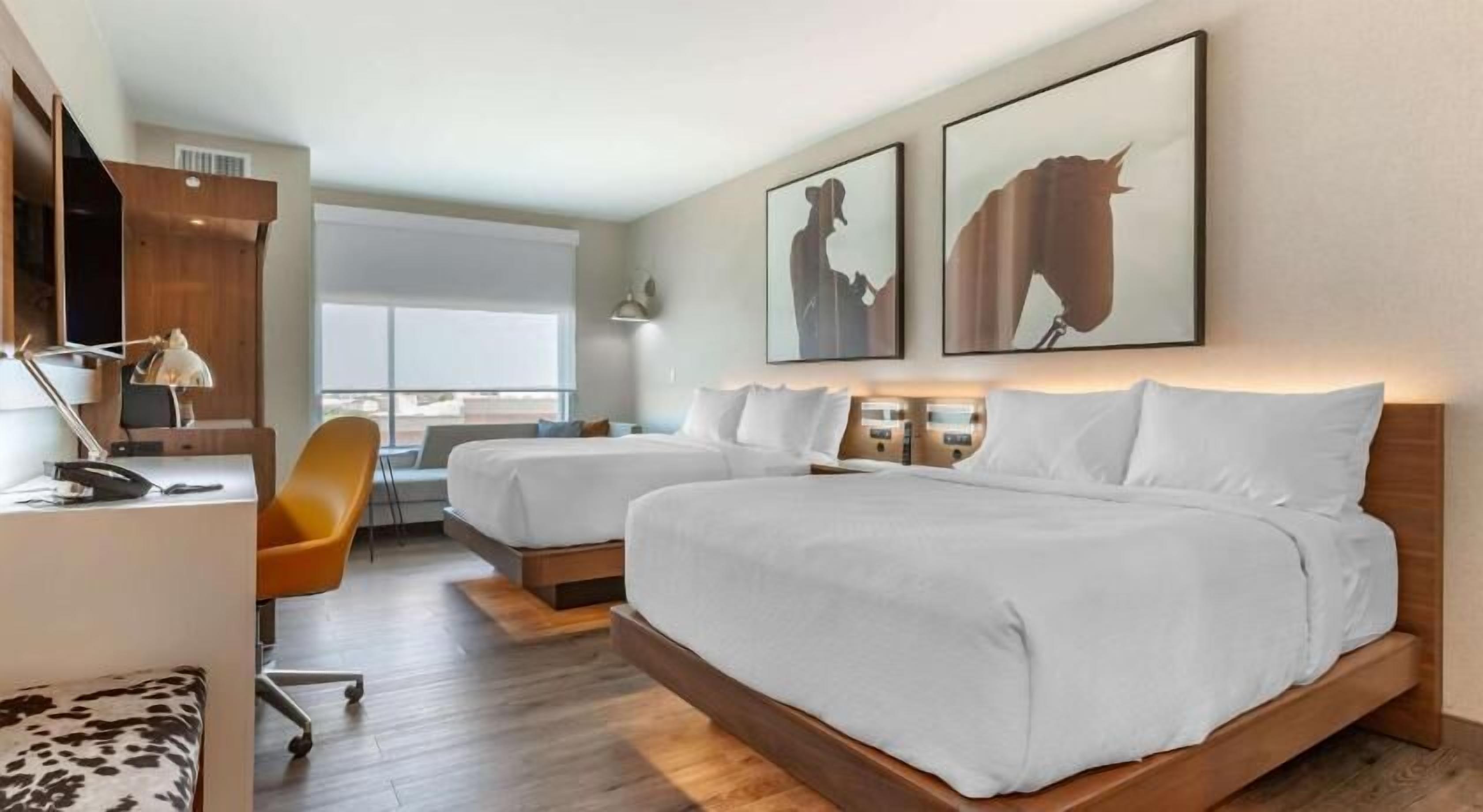 Premium bedding, down comforters, pillowtop beds, desk