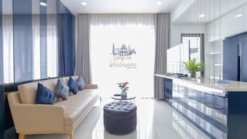 Apartamento, 3 quartos (B3310) | Área de estar | Smart TV, Netflix, filmes pagos