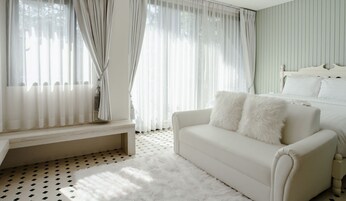 Deluxe Double Room, Garden View | In-room safe, desk, blackout drapes, free WiFi