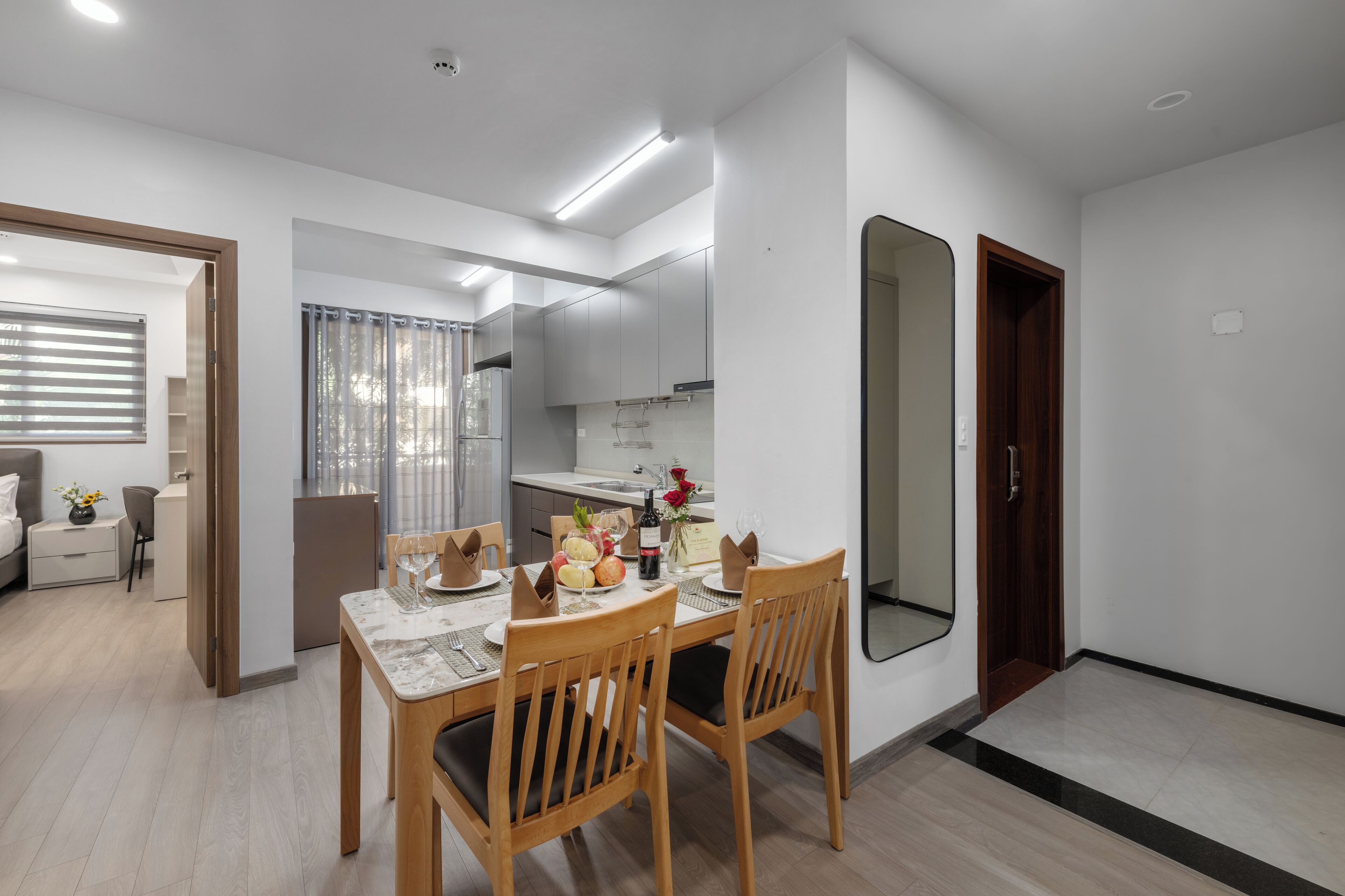 Premier Apartment, 2 Bedrooms | Private kitchen | Stovetop, electric kettle, rice cooker