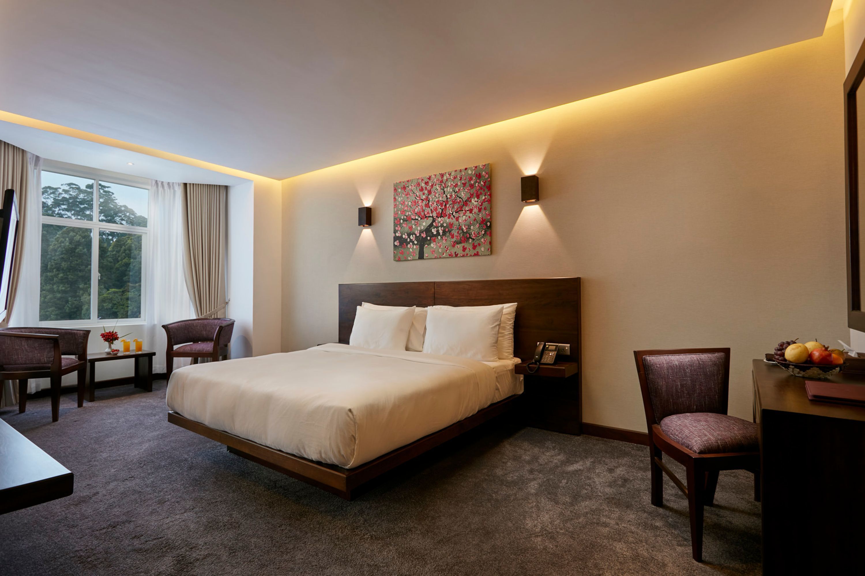 deluxe double or twin room, non smoking, mountain view | frette italian sheets, premium bedding, memory-foam beds, minibar