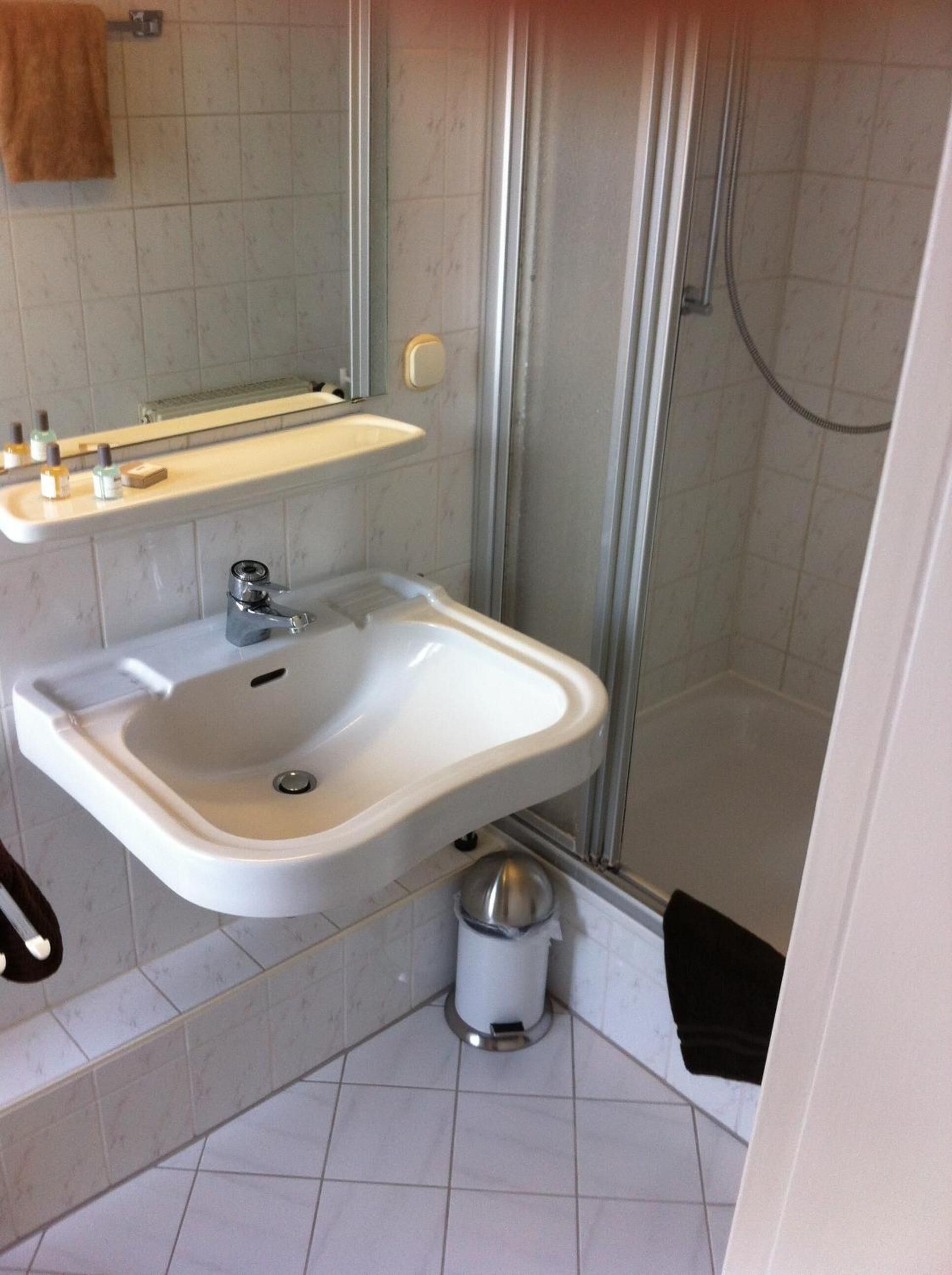 Free toiletries, hair dryer, towels