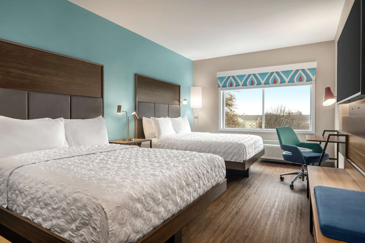 Chambre, 2 grands lits