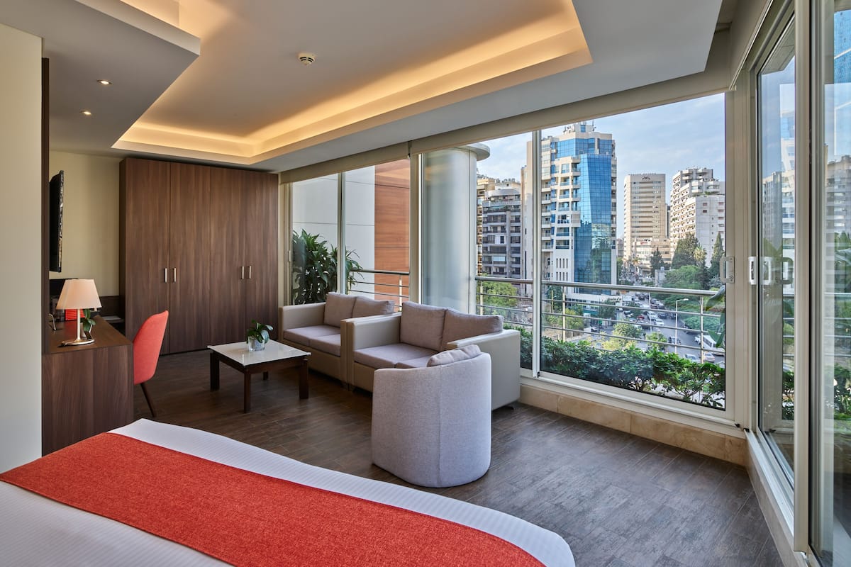 Junior Suite, 1 King Bed, City View | 1 bedroom, down comforters, minibar, in-room safe