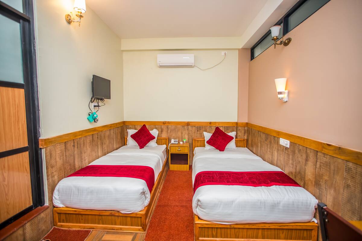 Chambre de base avec lits jumeaux, 2 lits jumeaux, non-fumeur | 1 chambre, literie hypoallergénique, rideaux d’obscurcissement