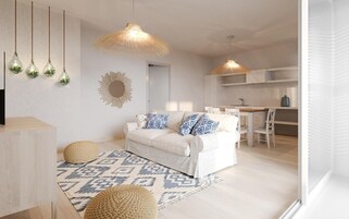 32-英寸纯平电视 （配备卫星频道）、电视